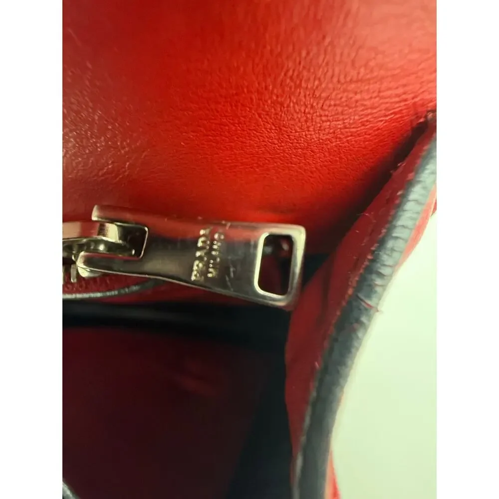 PRADA Elektra Red Saffiano Leather Studded Buckle Crossbody Bag 1BD120 Silver⁠